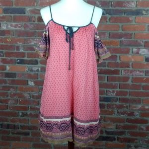 Free People Boho Cold Shoulder Dress
